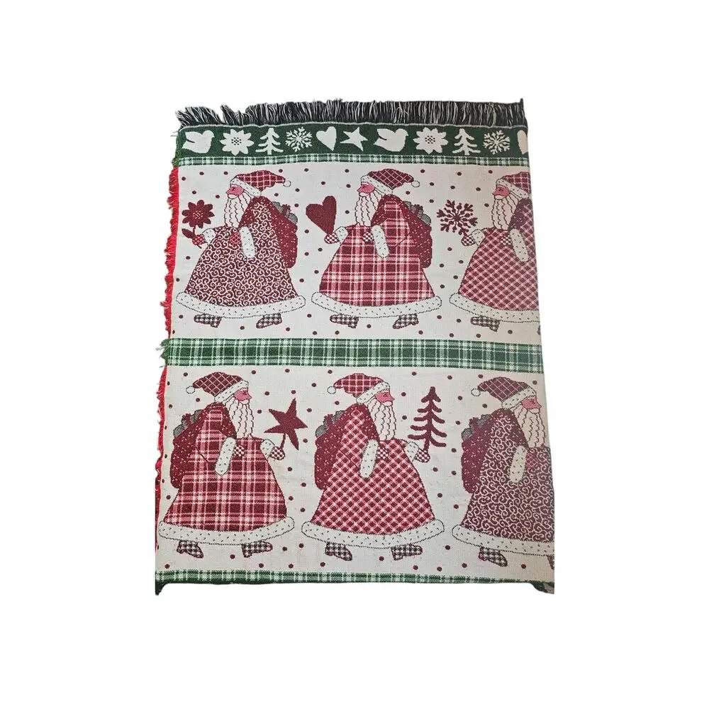 MH inc St Nicholas‎  Santa christmas throw blanket APPROX 47x59
